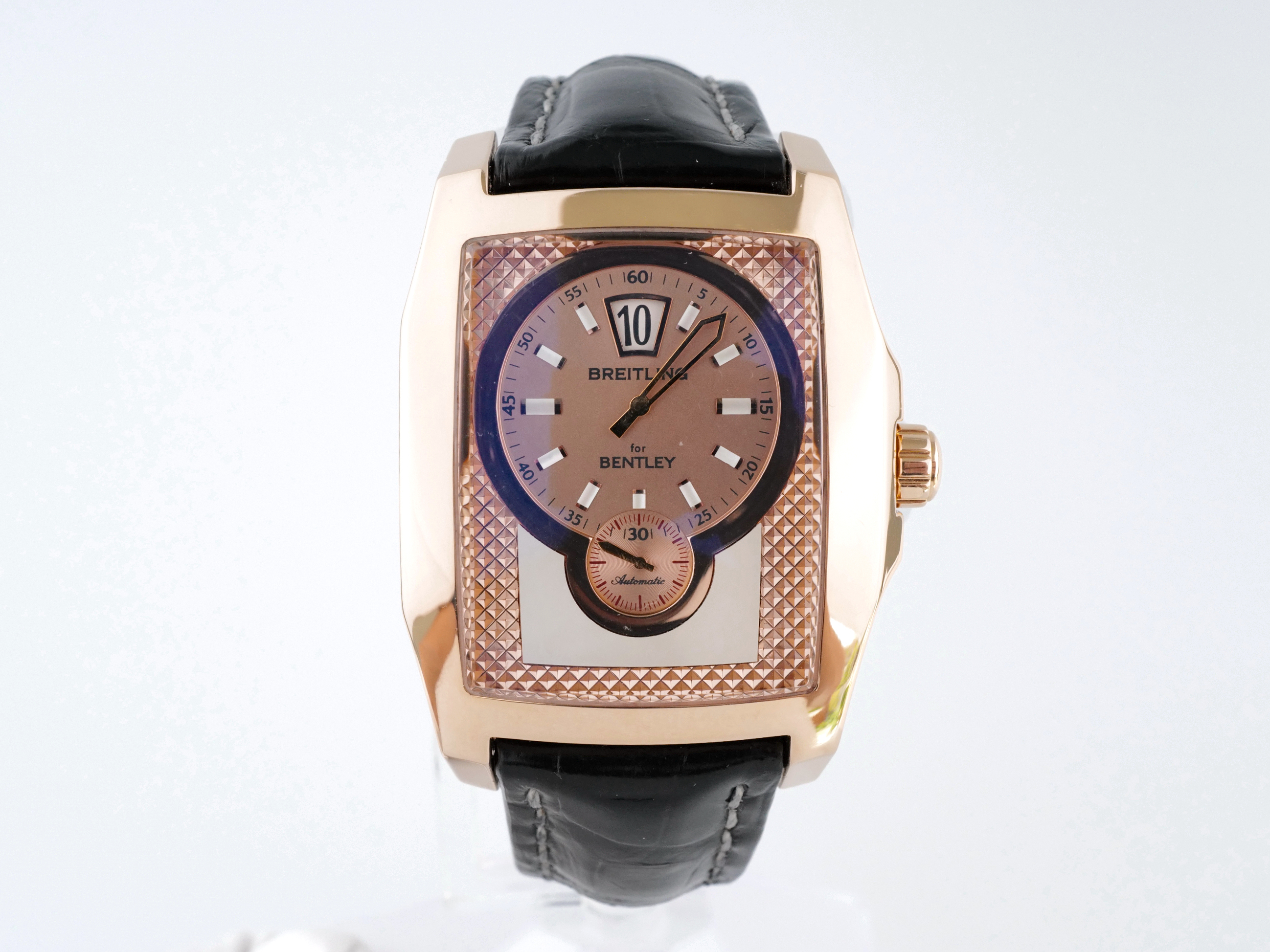 BENTLEY フィギュア付きピンバッチ付き Breitling Bentley Flying B Series Jumping Hour: купить б/у часы по
