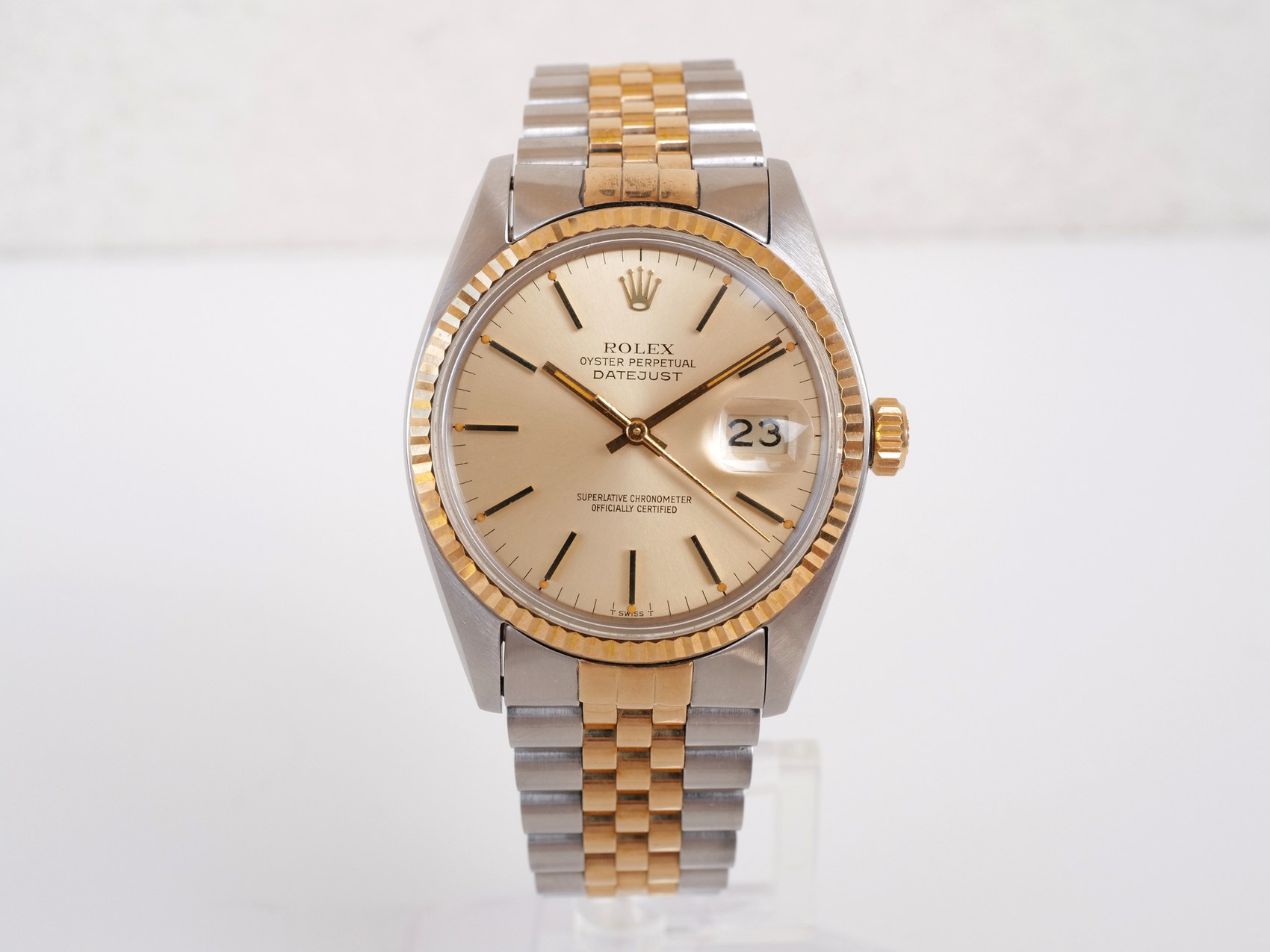 〇純正 ROLEX DATEJUST コマ 16233 16013 FZ8758 Rolex Datejust 36 Oyster Perpetual Steel 18K Yellow Gold: купить б