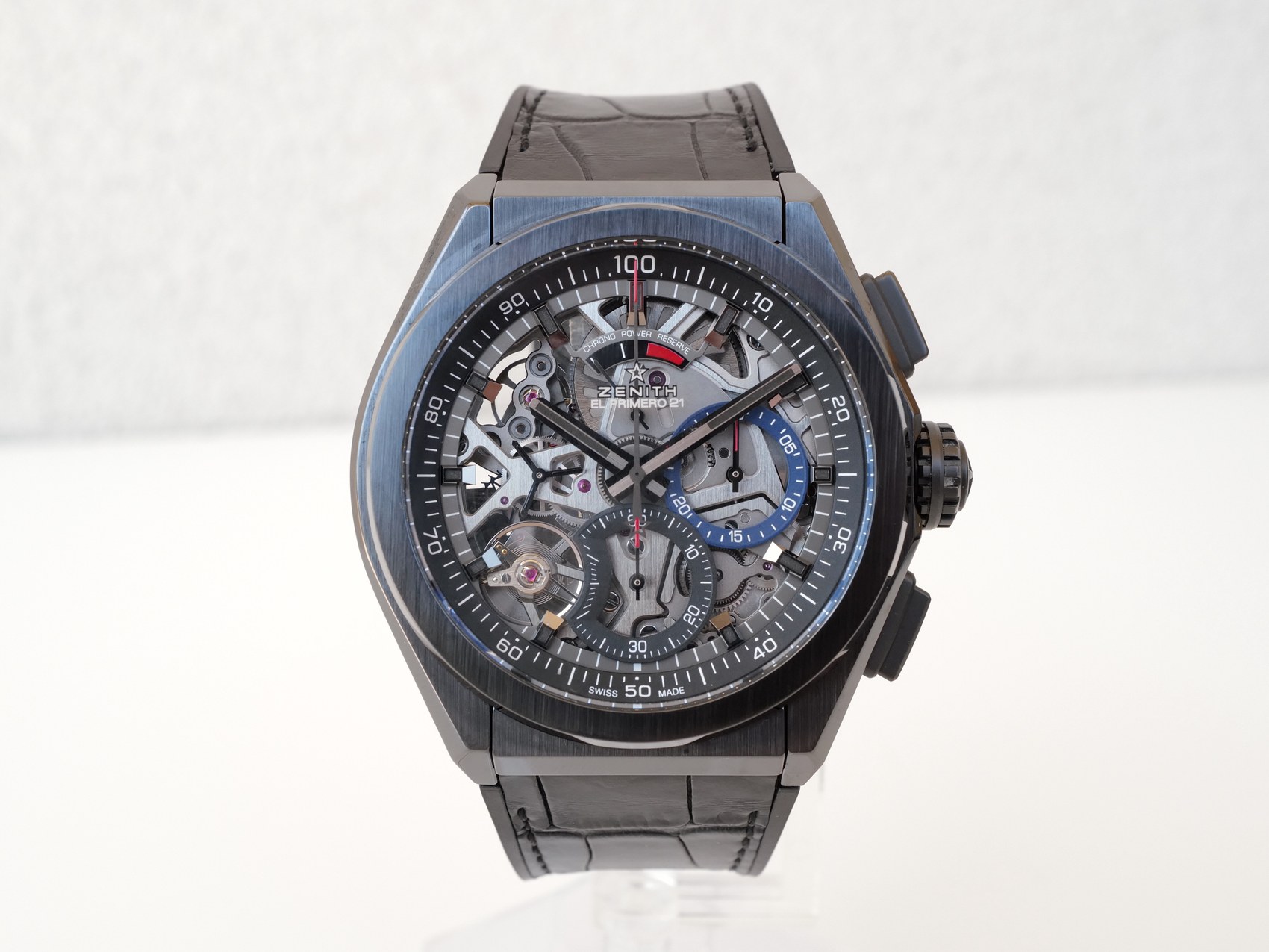 ジャンク BLACK INC×CERAMIC SPEED FIFTY Zenith Defy El Primero 21 Ceramic Skeleton Chronograph 44: купить