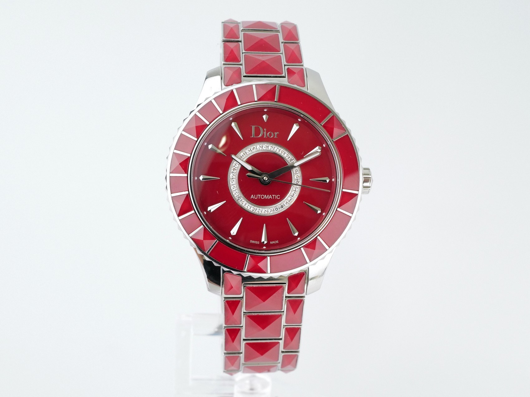 Dior Christal Automatic Diamonds Red Sapphire 38: купить часы по