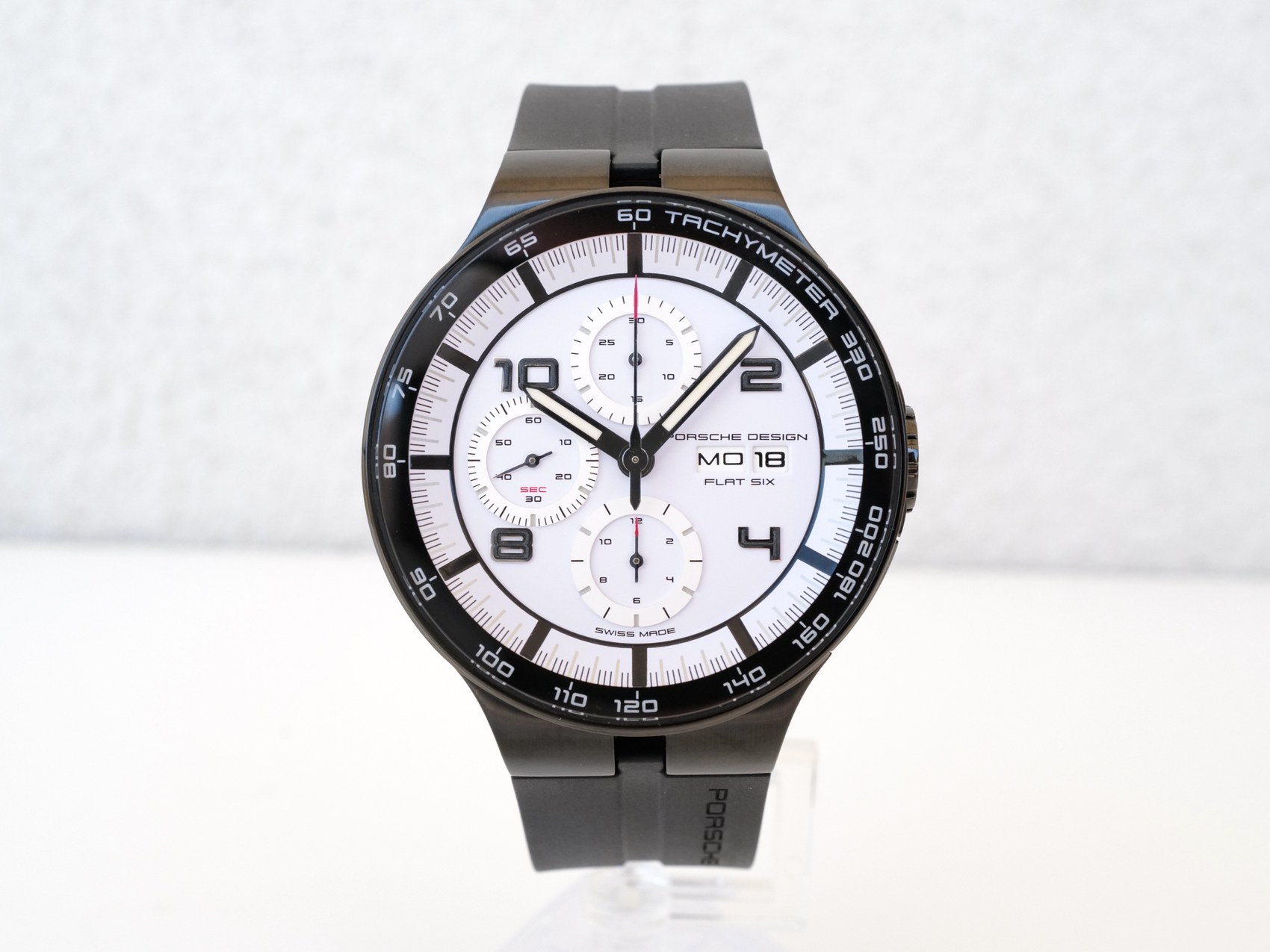 Porsche Design Flat Six Chronograph White Dial 44: купить часы по